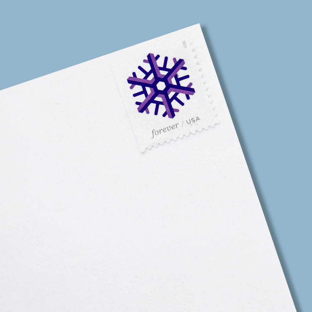 2015 US Geometric Snowflakes Forever Postage Stamps